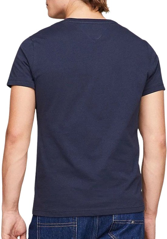 T-shirt à col en V, coupe classique MW0MW01768 - Chemises bleues