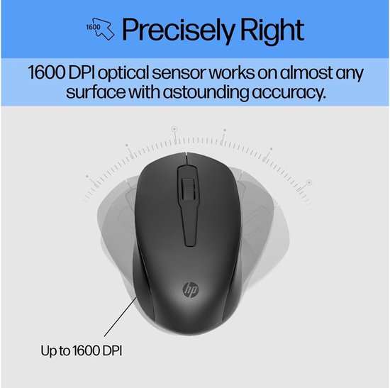 HP 330 - Clavier et souris sans fil - Qwerty - Noir
