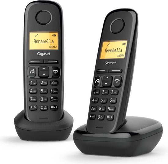 Gigaset A270 - Téléphone DECT Duo - Noir