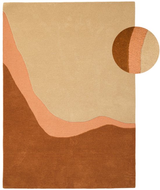 Tapis Desert de fonQ - Rose ocre - Rectangulaire - 160 x 230 cm