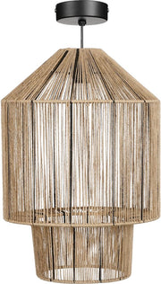 Mica Decorations Elsa Lampe suspendue - H49 x Ø35 cm - Jute - Marron clair