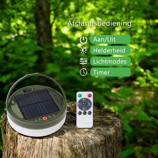 Tech Essentials String Solar Camping Light - 100LEDs - 10M - Warm-White Light - Tent Light - USB Rechargeable - With Remote Control - Retractable - Camping Light - Solar Pendant Light - Emergency