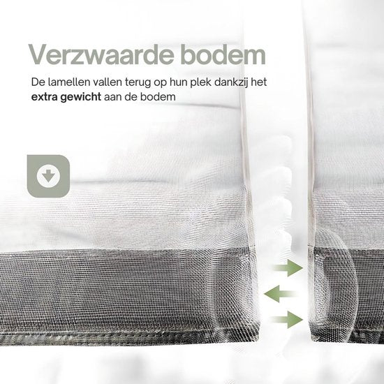 O'DADDY® Fly Curtain Slat Screen - 184x260 cm - Rideau de porte - Porte - Design ajustable - Fibre de verre - Moustiquaire de porte noire