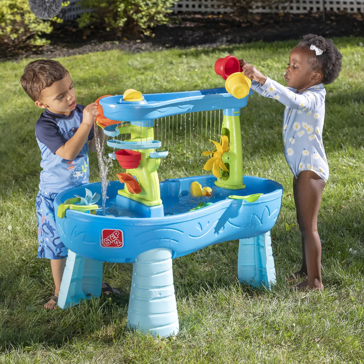 Step2 Double Showers Splash Water Table 81cm Plastic Blue