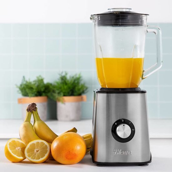 Mixeur Tristar 1000 W - BL-4471 - 1,5 L - Mixeur à smoothies et broyeur à glace - 2 vitesses et fonction pulse