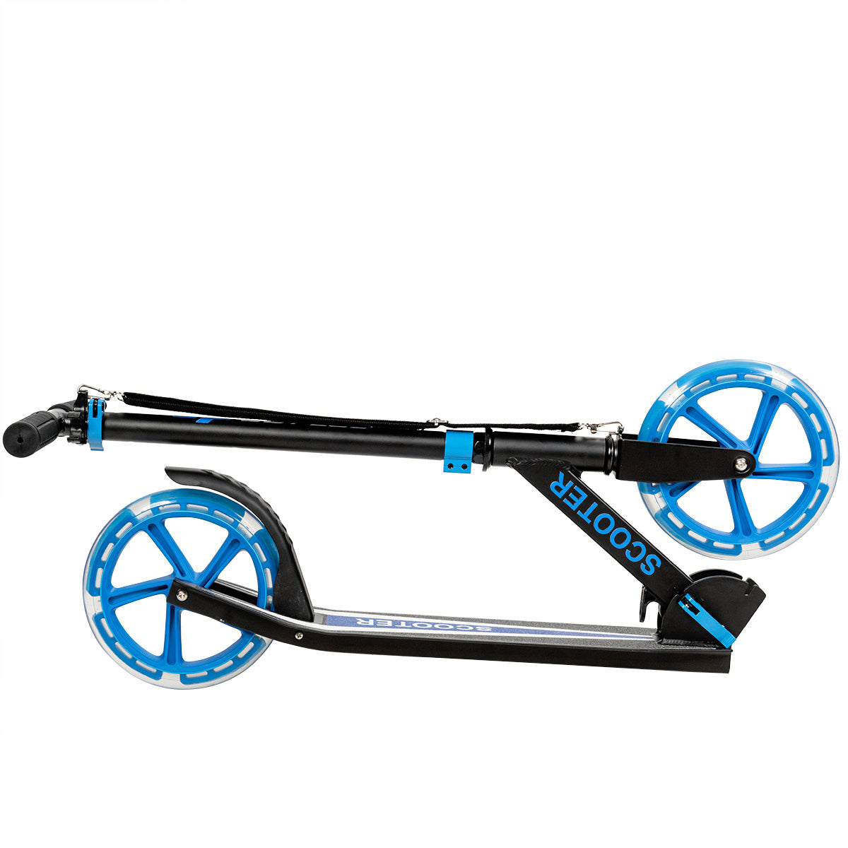 Marchepied pliable Coast - Hauteur réglable - max 100kg - Bleu - 34cm x 88cm