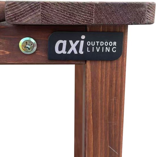 Table d'appoint AXI Tess Coffee – Petite table de jardin en bois – Carrée – 40,5 x 40,5 x 46 cm – Bois de pruche 100 % certifié FSC – Pour le jardin, la terrasse et le balcon