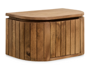 Table de chevet suspendue Multifurn Mokka V2 - Marron clair - 40 x 30 x 25 cm