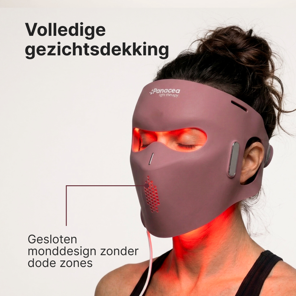 Masque facial LED Panacea Aurora - Bordeaux