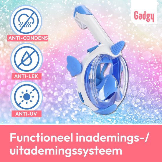 Masque de plongée Gadgy pour enfants - Set de tuba licorne - Masque de plongée enfant - Lunettes de plongée avec tuba - Plongée et apnée en 2024