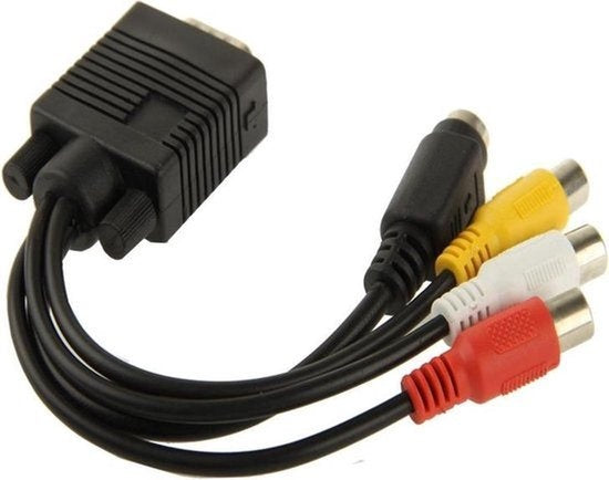 Garpex® Adaptateur Mini DisplayPort vers VGA - Câble Mini DP vers VGA - Résolution HD 1080p - Noir
