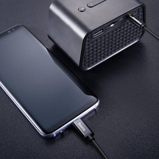 Baseus - Câble audio - Stéréo - Mini-jack 3,5 mm - USB-C - 120 cm
