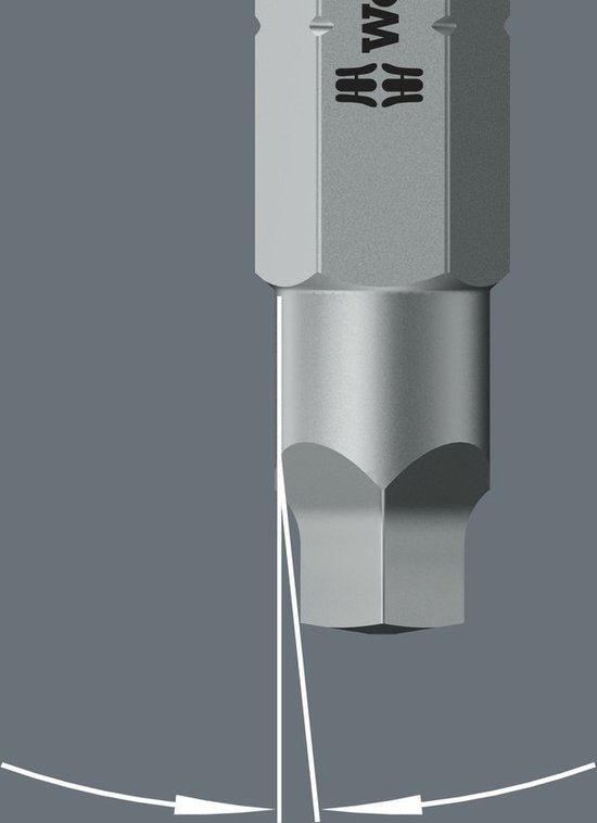 Wera Bit-Check 6 V Universal 1 05056478001 Jeu de 6 embouts à empreinte carrée (Robertson) Zone de torsion