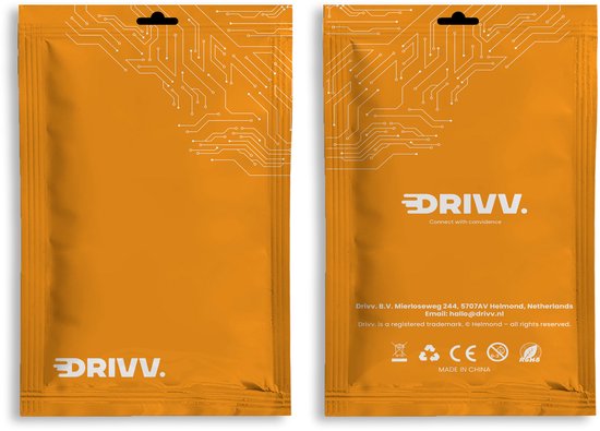 Drivv. Câble HDMI Premium 2.1 - Ultra HD - 8K 60 Hz - 4K 120 Hz - Compatible avec les consoles de jeux - Câbles HDMI - 5 mètres - Orange