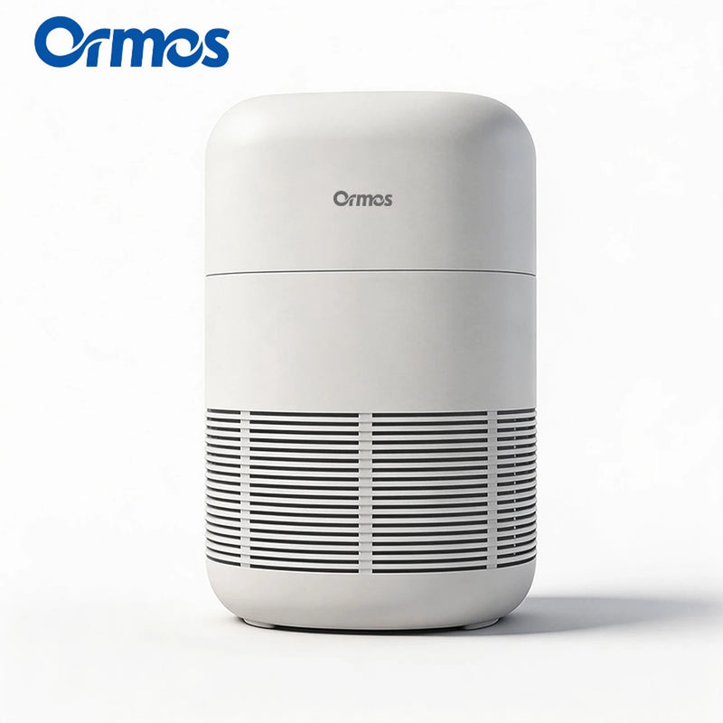Purificateur d'air Ormos A8 - Filtre HEPA et capteurs de qualité de l'air - 21 × 21 × 30,2 cm