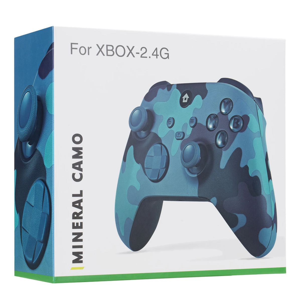 Manette de jeu sans fil Rexsun WR007 - Bleu camouflage - 2,4 GHz, Xbox One/PC, fonction de vibration