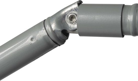 Bo-Camp - Parasol - À bras articulé - Ø 165 cm - Gris
