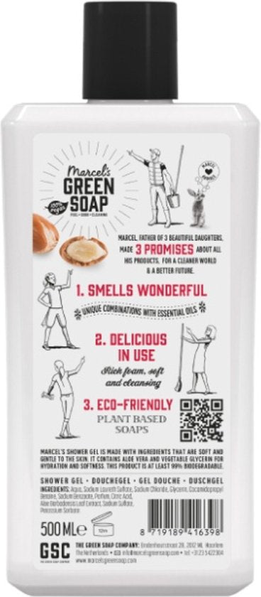 Gel douche Marcel's Green Soap à l'argan et à l'oud, 300 ml