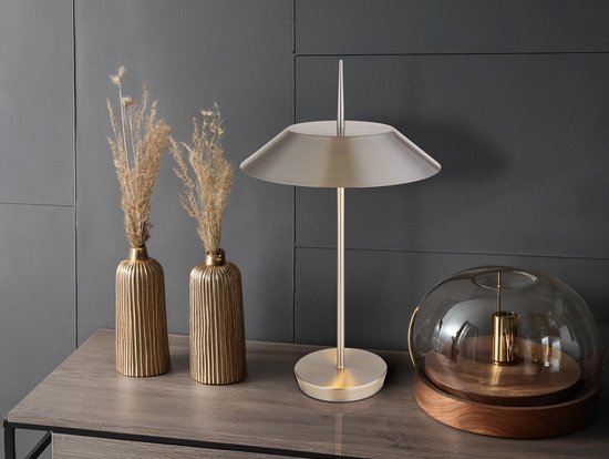 Lampe de table - acier - BRENLOR - métal - Ø 30 cm - E27 - 21032N - Globo