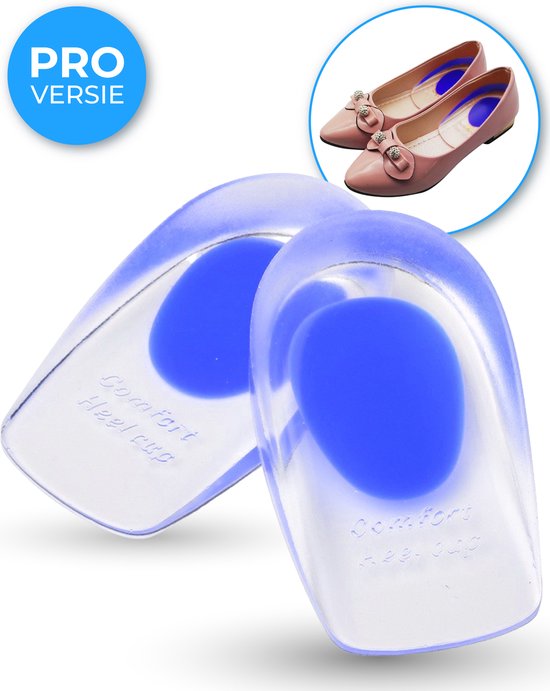 Nuvance - Heel Spur Orthotics - Heel Protectors - Insoles - Heel Spur - 2 Pieces for Size 39-45 - Blue