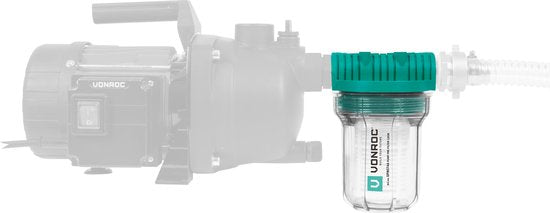 VONROC Préfiltre pour pompes et pompes hydroniques - 12cm - Max. 4000l/h - Préfiltre universel