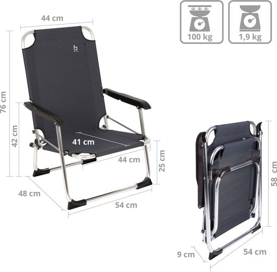Bo-Camp - Chaise de plage - Copa Rio - Beach - Graphite
