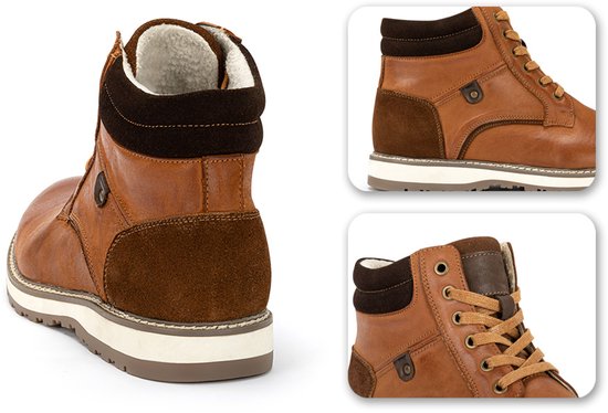 Milanoro - Elégantes baskets en cuir pour homme - Noir - Taille 43