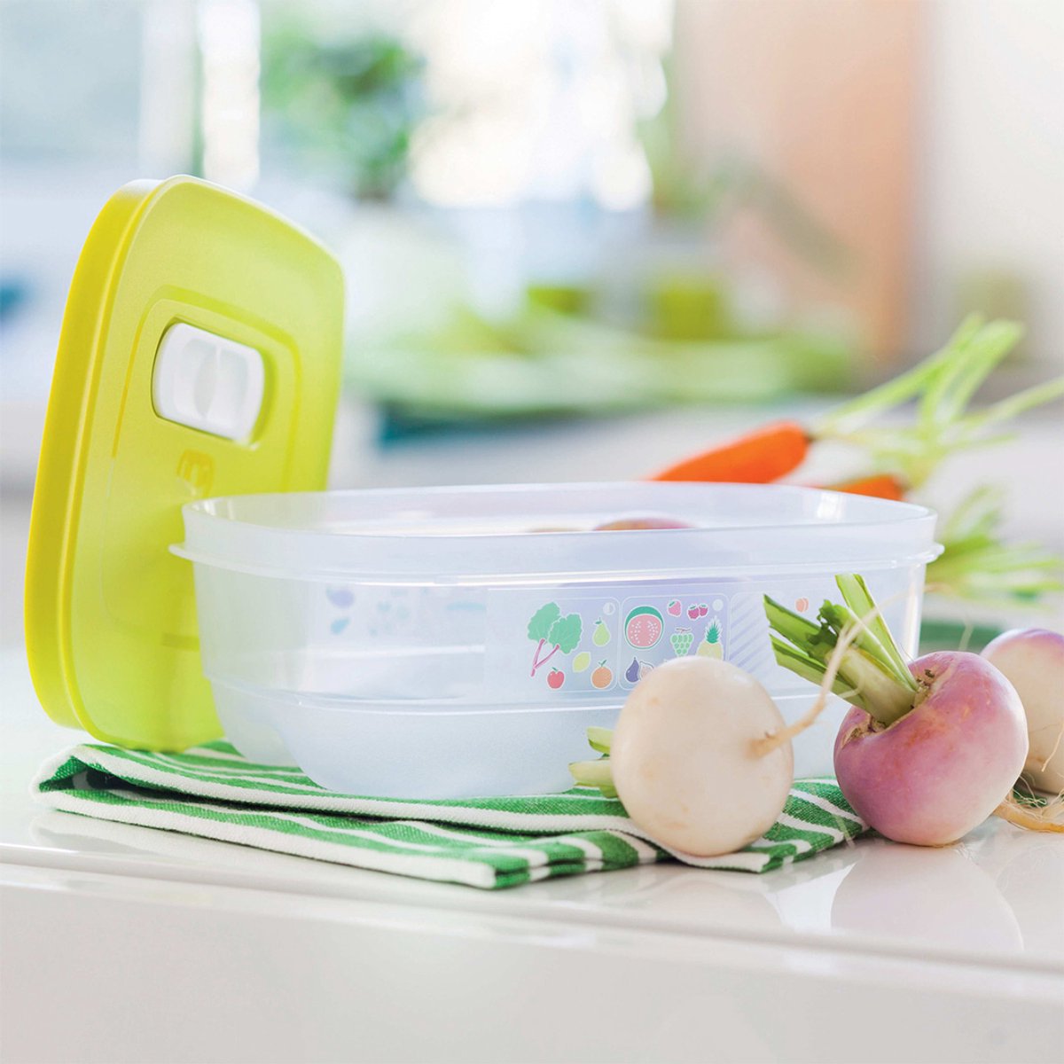 Tupperware Fridge Smart 0,8 l - Boîtes de conservation - Lot de 5 - Sans BPA - Bocal de conservation - Boîte à repas - Boîtes en plastique - Récipients alimentaires - Les aliments restent frais deux fois plus longtemps