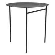 Table d'appoint Zone Denmark Disc – Pliable – Noire – Ø 70 x 72 cm