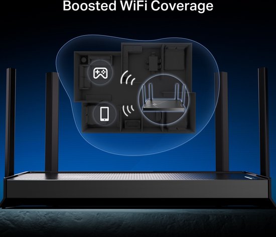 TP-Link Archer BE230 - Routeur - Amplificateur Wi-Fi - Bi-bande - Wi-Fi 7 - 3 600 Mbps - Noir