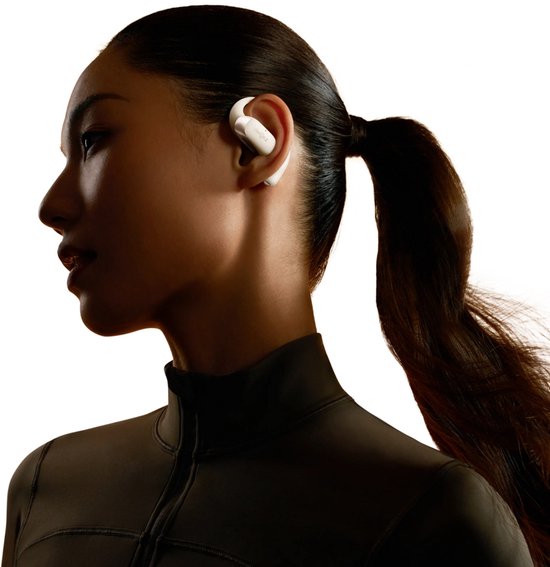 Casque de sport Shokz OpenFit 2 à écouteurs ouverts – Écouteurs sans fil – Beige