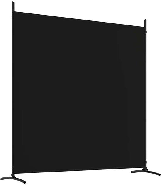 vidaXL - Paravent - avec - 4 - panneaux - 698 x 180 - cm - tissu - noir