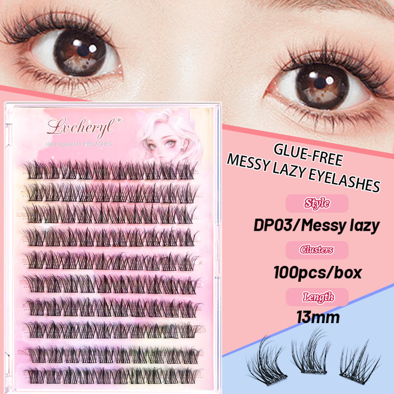 Coffret de cils Lvcheryl Premium - 10 rangées de cils autocollants