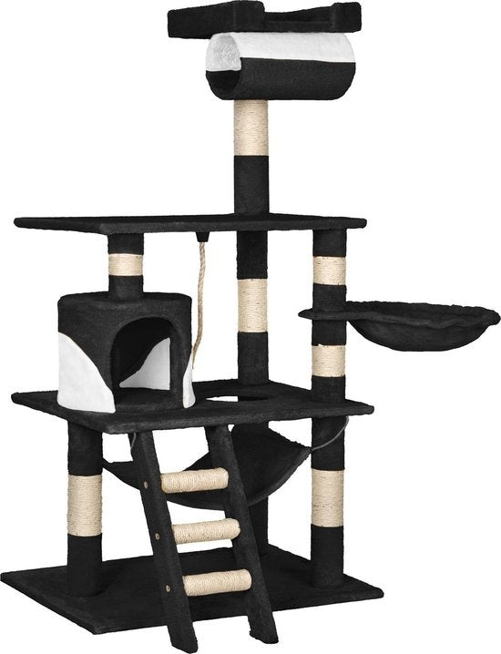 TecTake Stokely griffoir - 141 cm - Noir/Blanc
