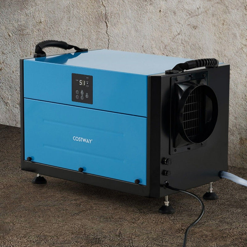 Déshumidificateur professionnel Coast - 73,5 L par jour - 3 réglages - Bleu/Blanc