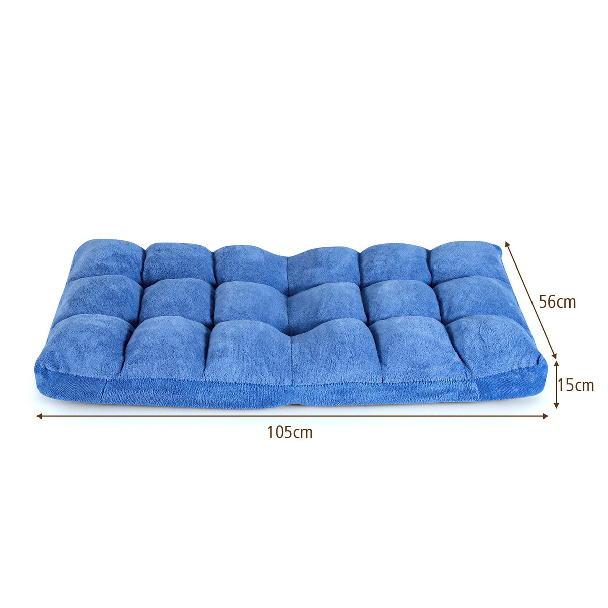 Fauteuil de sol Coast Fauteuil de sol réglable avec dossier Coussin d'auge 105 x 56 x 15 cm bleu