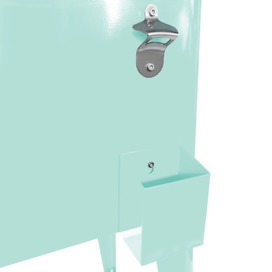 AXI Retro Cooler Mint - Glacière à roulettes - Capacité de 76 L - Glacière avec robinet de vidange
