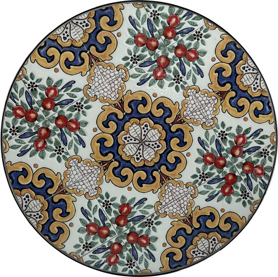 Chaises de bistrot AXI Amélie – Pliantes – Classiques multicolores – Chaises de jardin pliantes en métal – Dossier haut – Lot de 2 pièces – Effet mosaïque – Incrusté de carreaux de céramique – Capacité de charge de 150 kg – Jardin, terrasse ou balcon