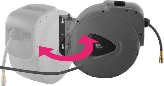 tectake Tuyau d'air comprimé avec enrouleur 30 m - 403431