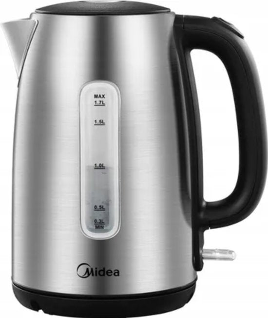 Bouilloire Midea MK-17S30B2-E5 - 6 températures de cuisson - 1,7 L - acier inoxydable
