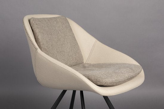 Dutchbone Wakefield Chair Ivory - Lot de 2