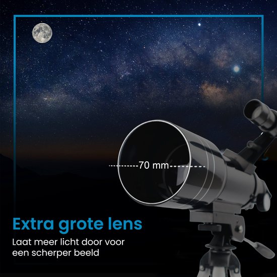 ODESSEY® Télescope réfracteur pour enfants 150X Zoom - Télescope de table - Stargazer - Télescope pour enfants - Stargazer Telescope