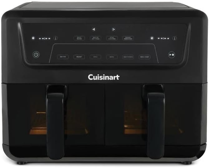 Friteuse à air chaud Cuisinart XXL 10,4 L – Double bac 2 x 5,2 L – 2 400 W – Sans PFAS