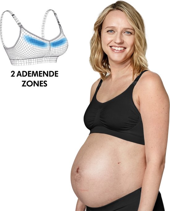 Soutien-gorge de grossesse et d'allaitement Medela Keep Cool, noir, taille S