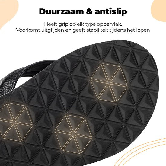 Pantoufles Homme - Sandales - Noir - Taille 41 - Comfeet