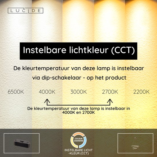 Lucide ESPIRAL - Suspension - LED à intensité variable - CCT - 1x40 W 2700 K/4000 K - Taupe - Essential