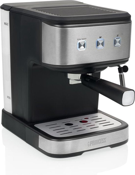 Princess 249441 Cafetière - Machine à café - Machine à expresso et à capsules - Acier inoxydable