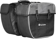 TecTake - Sacoche double pour vélo - 35 l - Noir/Gris