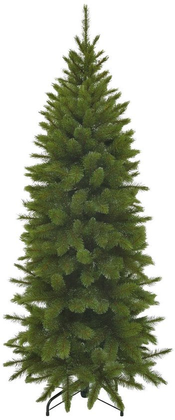Triumph Tree Bristlecone Fir Pilar - Sapin de Noël étroit pour petits espaces - Décoration de Noël au charme imposant - Sapin artificiel avec 752 branches de sapin - H 230 x Ø 94 cm - Vert