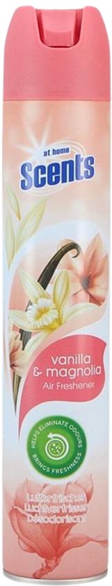 At Home - Parfums - Désodorisant - Vanille et magnolia - Élimine les mauvaises odeurs - 400 ml